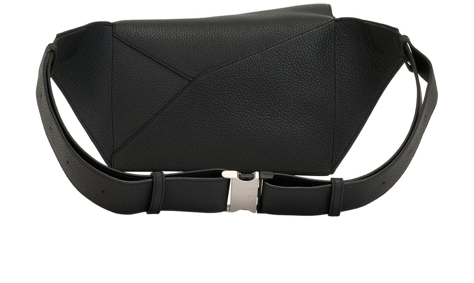 Small Puzzle Edge Bumbag, &pound;1,300, Handbags, Black, Leather, Back view